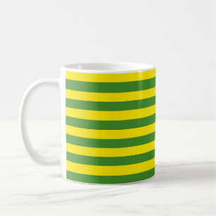 Gult och Grönt Rand Kaffemugg