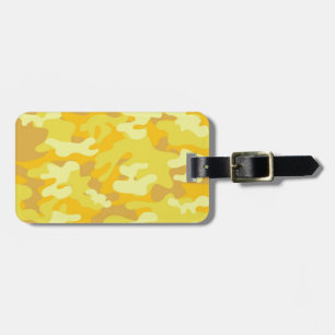 Gult och Guld Camo Design Bagagebricka