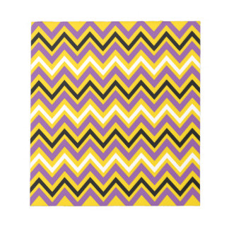 Gult och Lila Chevron Mönster Anteckningsblock