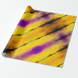 Gult och Lila Santa Monica Pier Presentpapper