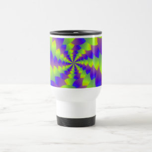 Gult och Lila Spiral Mugg