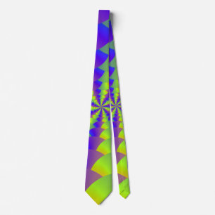 Gult och Lila Spiral Neck Tie Slips