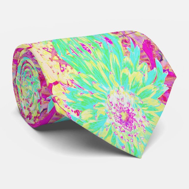 Gult och Magenta Dahlia Flower Slips (Rullad)