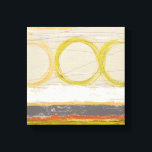 Gult- och Orange-cirklar på flerfärgad bakgrund Canvastryck<br><div class="desc">June Erica Vess är konstnären bakom detta biet av konst. Gult och orange vilar på en flerfärgad bakgrund. Ett unikt arbete,  det skulle göra ett underbart anpassad design för många Zazzle-produkter. Beställ nu!</div>