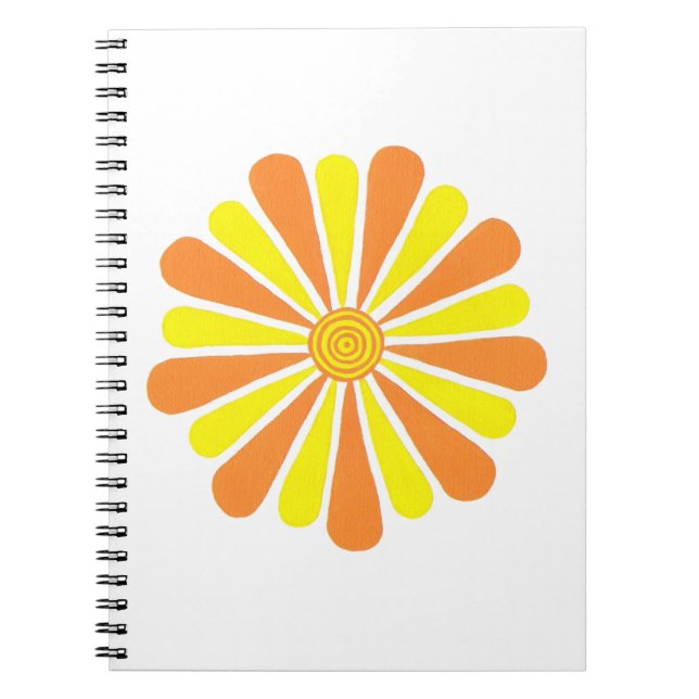 Gult och Orange Energy Burst-Mönster bärbara dator Anteckningsbok (Framsidan)