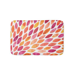 Gult och orange för  och penseldrag med vattenfärg badrumsmatta