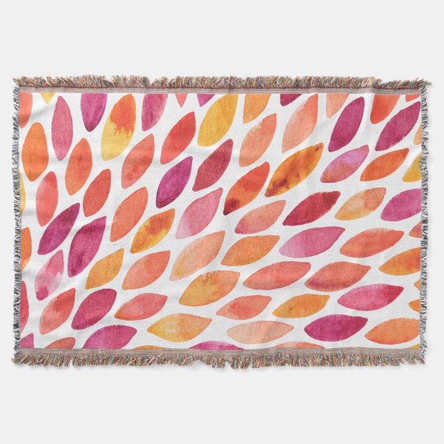 Gult och orange för  och penseldrag med vattenfärg filt (Framsidan)