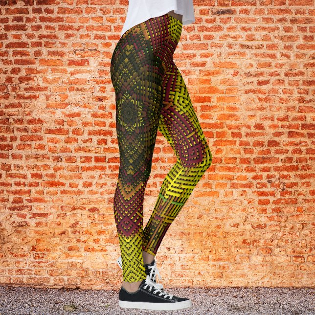 Gult och Orange för Weave Mandala Leggings (Skapare uppladdad)