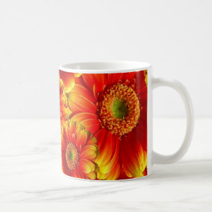 Gult och Orange Gerbera Daisy Kaffemugg