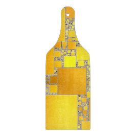 Gult och Orange med köppskivor av glas i kvadrat