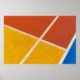 Gult och orange poster