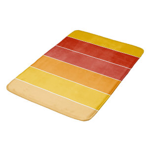 Gult och Orange Rand Badrumsmatta