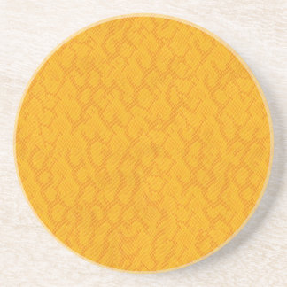 Gult och Orange Snake Skin Underlägg Sandsten