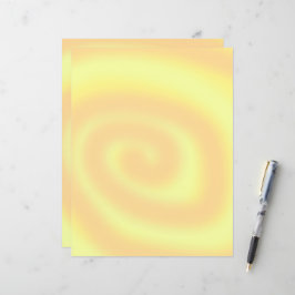 Gult och Orange Swirl Background Scrapbook Papper