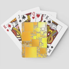 Gult och Orange Uppspelningskort i kvadrat Casinokort