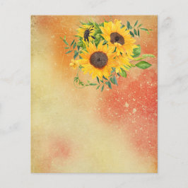 Gult och Papper solrosskrapbok