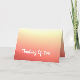 Gult och persikor kort