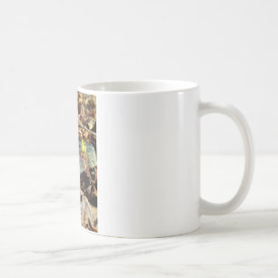 Gult och Plum Trout Lily och Snigel Snäcka Kaffemugg