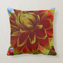 Gult och Red Dahlia