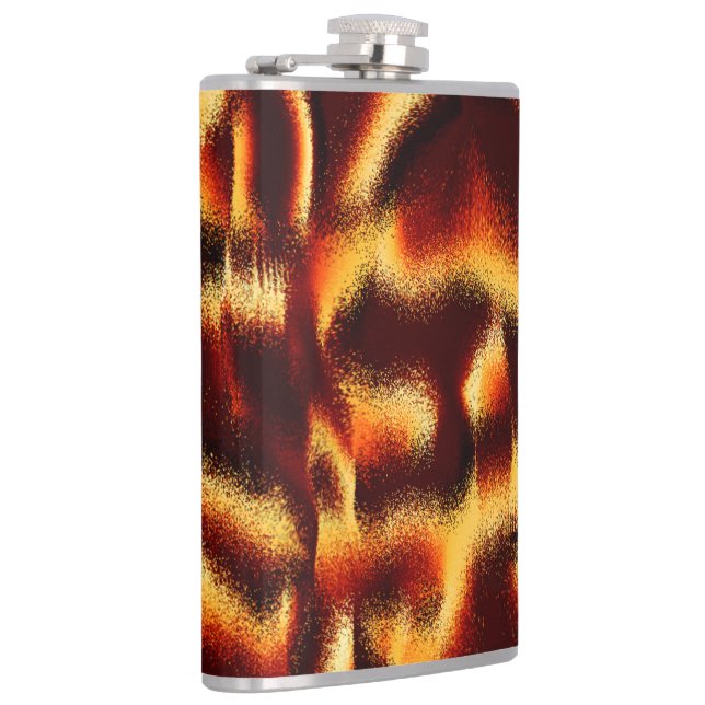 Gult och röda prickar ser suddiga ut med defekt fickplunta (Höger)