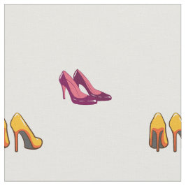 gult- och rödhäftväv tyg