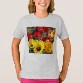 Gult- och rödtuppar t shirt