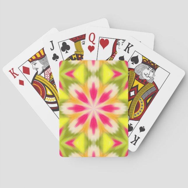 Gult och rosa casinokort (Baksidan)