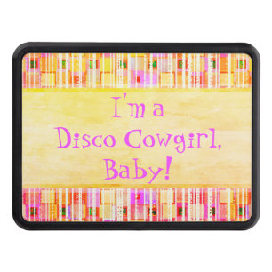 Gult och Rosa Disco Cowgirl Fringe Dragkroksskydd