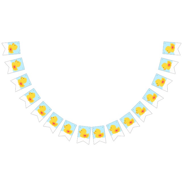 Gult och Rosa Rubber Ducky Vimplar (Alla)