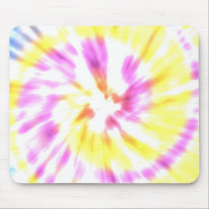 Gult och Rosa Tie Dye Musmatta