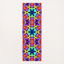 Gult och rött mönster Yoga Mat