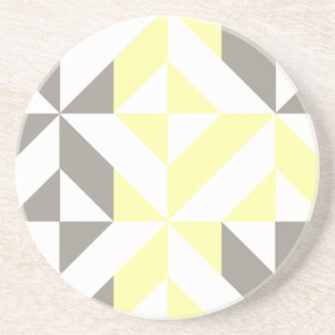 Gult och Silver Geometric ZigZag Underlägg