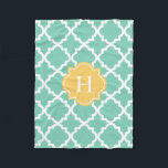 Gult och sjöcellsmonogram | Fleece Blanket<br><div class="desc">Mysigt med våra moderna personliger för  och chic. Anpassa enkelt bakgrunden färg till en skugga som du kan välja! Anpassa är enkelt,  klicka på knappen "Anpassa" ovan och välj din bakgrund färg i färgrutorna färg!</div>