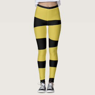Gult och stripe leggings