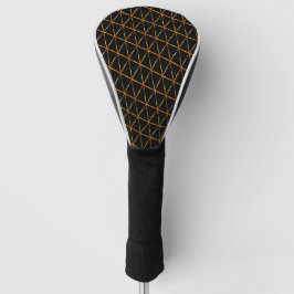 Gult och svart Abstrakt Golf Head Cover