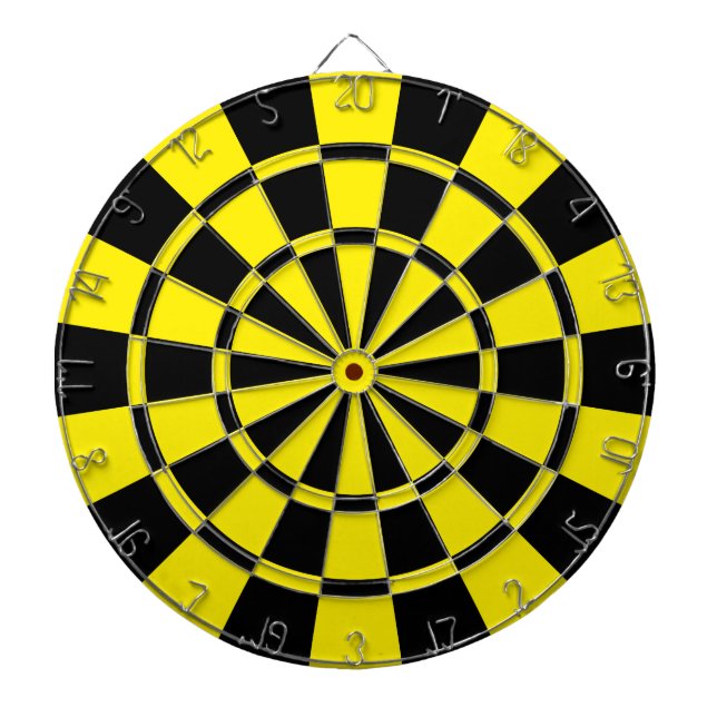 Gult och svart darttavla (Framsidan)