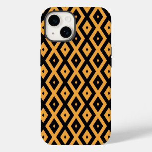 Gult och svart diamant mönster