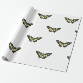 Gult och svart fjäril presentpapper
