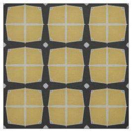 Gult och svart, modern geometrisk Mönster Tyg