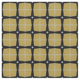 Gult och svart, modern geometrisk Mönster Tyg