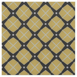 Gult och svart, modern geometrisk Mönster Tyg