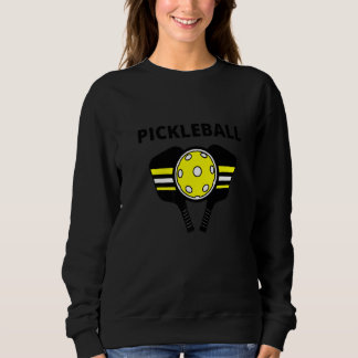 Gult och svart Pickleball Boll och Pickleball Pa T Shirt