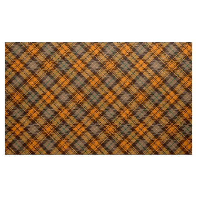 Gult och svart plaid mönster tyg (Yard)