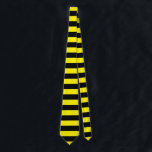 Gult och svart Rand Slips<br><div class="desc">Gult och svart vågrät rand mönster</div>