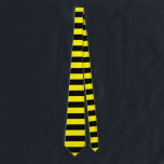 Gult och svart Rand Slips<br><div class="desc">Gult och svart vågrät rand mönster</div>