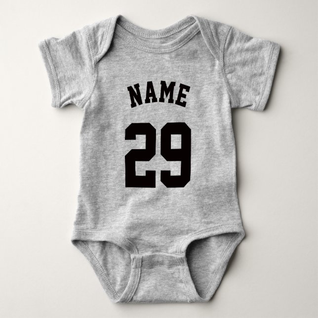Gult och Svarta Baby | Sports Jersey Design T-shirt (Framsida)