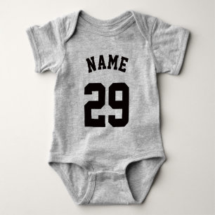 Gult och Svarta Baby Sports Jersey Design Tröja