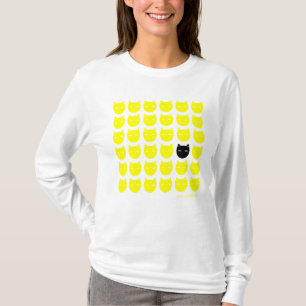 Gult och svarta katter t shirt