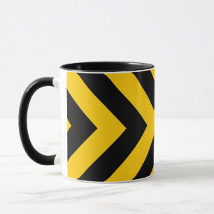 Gult och svarta turer mugg