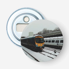 Gult och turkos tåg flasköppnare